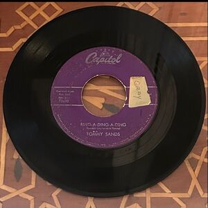 Vintage Tommy Sands 1950’s 45 RPM Vinyl Record